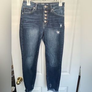 Kancan button up skinny jeans